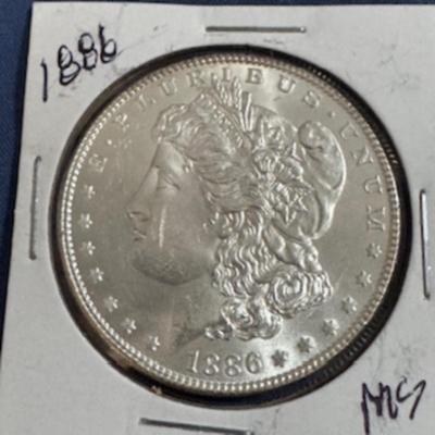 1886 Morgan Silver Dollar