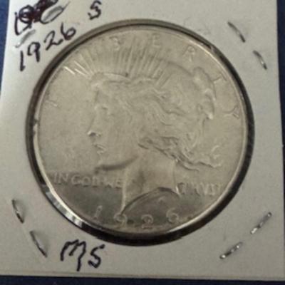 1926 S Peace Dollar