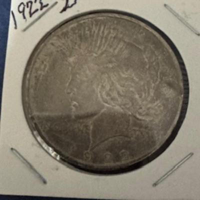 1922 D Peace Dollar
