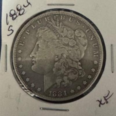 1884 S Morgan Silver Dollar