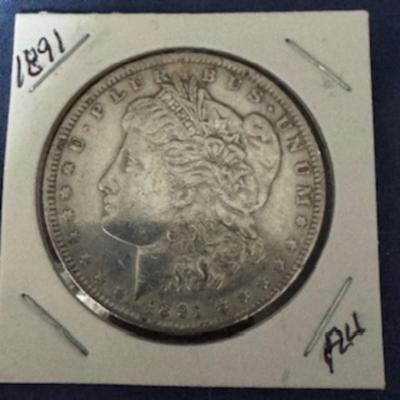 1891 Morgan Silver Dollar