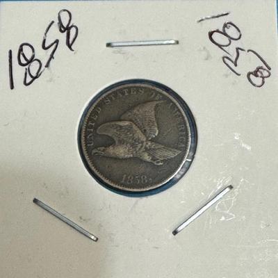 1858 Flying Eagle Cent