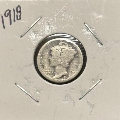 1918 Mercury Dime