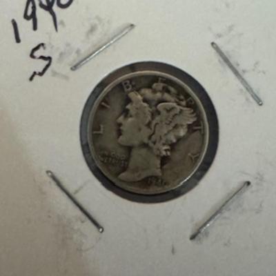 1940 S Mercury Dime