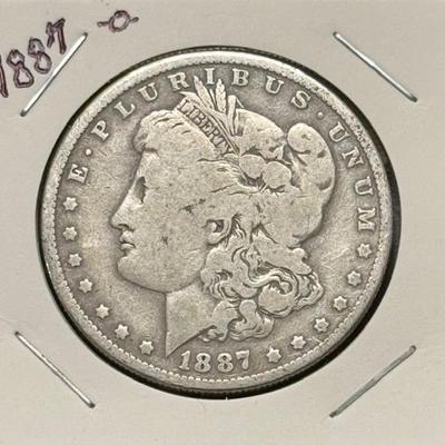 1887 O  Morgan Silver Dollar