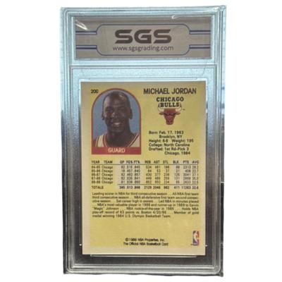 1989 Hoops Michael Jordan Card NM-MT 8