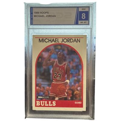 1989 Hoops Michael Jordan Card NM-MT 8