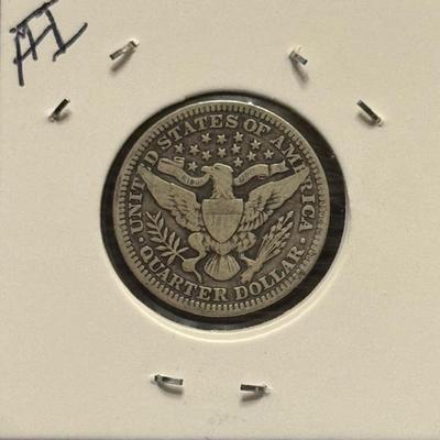 1911  Barber Quarter