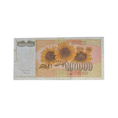 1993 Yugoslavis 100,000 Dinara 7541379