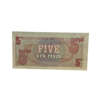 1972 5 New Pence British Armed Forces 6th Series Voucher