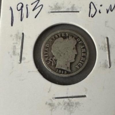 1913 Barber Dime