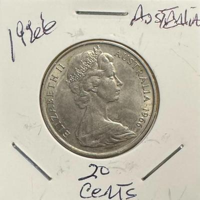 1966 Austrialia 20 Cents