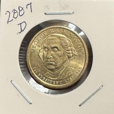 2007 D USA President Dollar George Washington MS