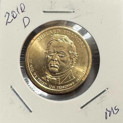 2010 D USA Presdident Dollar Millard Fillmore MS