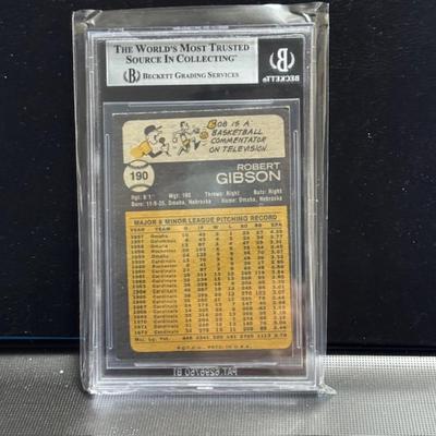 1973 Topps #190 Bob Gibson Graded 3.5 VG