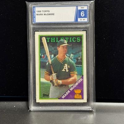 1998 Topps Mark McGwire Graded 6 EX-Mt