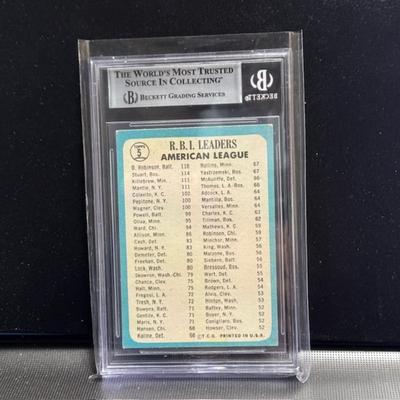 1965 Topps 64' RBI Leaders Robison, Stuart, Mantle, Killebrew GR. 3.5