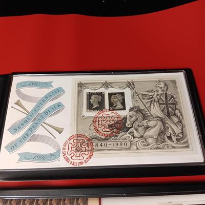 PEARL BLACK .925 SILVER CROWN COIN AND FIRST DAY COVER