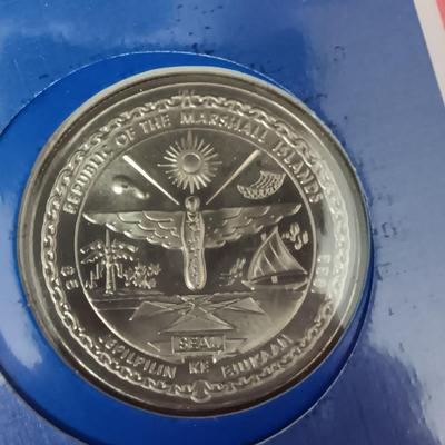 THE SPACE SHUTTLE DISCOVERY $5 COIN AND FIRST DAY COVER