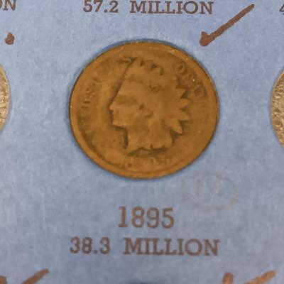 PARTIALLY FILLED BOOK OF INDIAN HEAD PENNIES