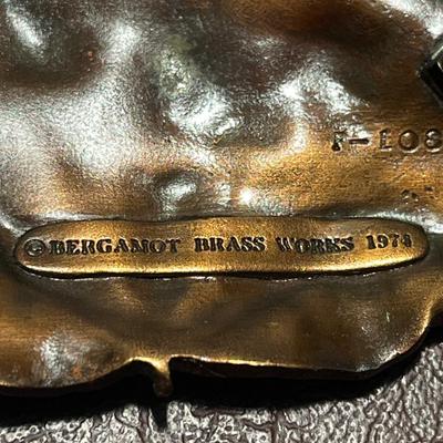 Vintage 1974 Bergamont Brass Works Buckle