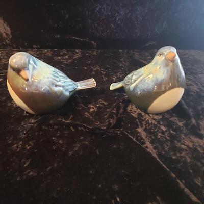 Two Ceramic Blue Birds (LR-KD)