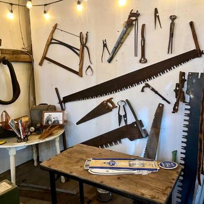 Sale Photo Thumbnail #9: Antique 2-Man Saws, and etc.