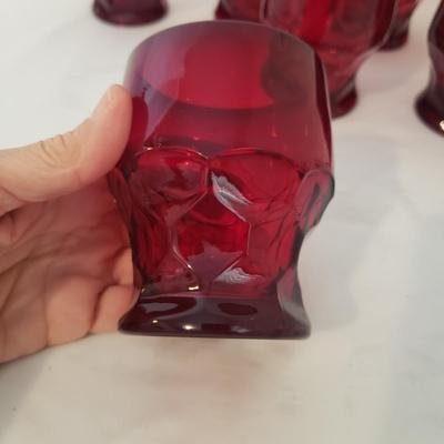 Georgian Honeycomb Ruby Red Tumblers and More (K-KD)