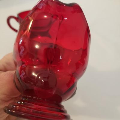 Georgian Honeycomb Ruby Red Tumblers and More (K-KD)