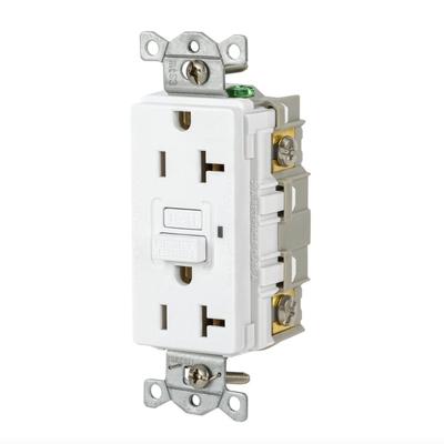 2-Pack Power Protection Devices, Receptacle, Self Test, GFCI - GFR20W - 20A 125VAC Comm GFR WH