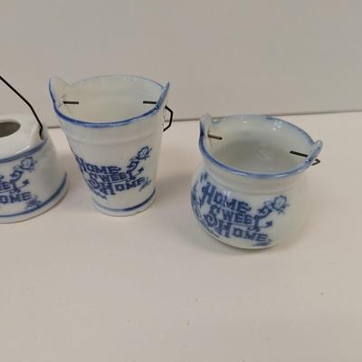 Miniature Porcelain Blue & White Ceramic Stoneware