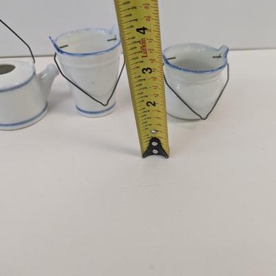 Miniature Porcelain Blue & White Ceramic Stoneware