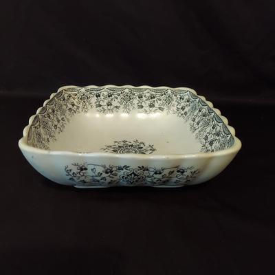 Antique WH Grindley & Co Tunstall Daisy Transferware Dishes (B2-BBL)