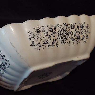 Antique WH Grindley & Co Tunstall Daisy Transferware Dishes (B2-BBL)
