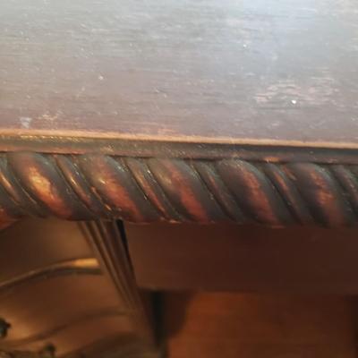 Antique Wooden Claw Foot Desk (LR-KD)