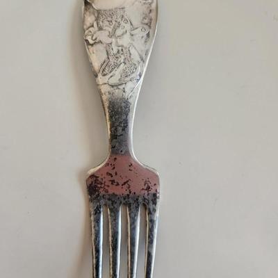 Vintage Winthrop Silverplate Disney Minnie Mouse Baby Fork