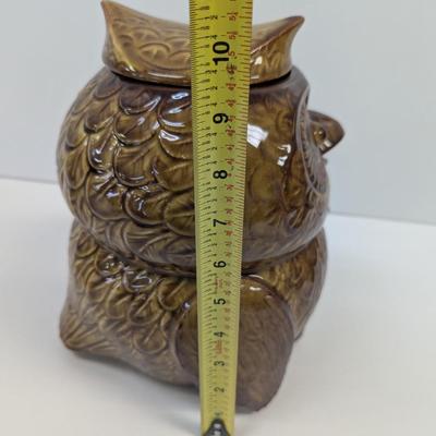 McCoy Brown Ceramic Woodsy Owl Cookie Jar
