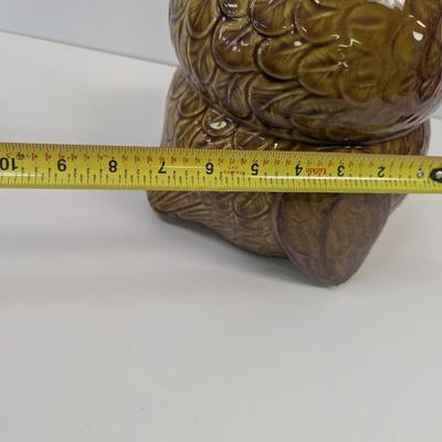 McCoy Brown Ceramic Woodsy Owl Cookie Jar