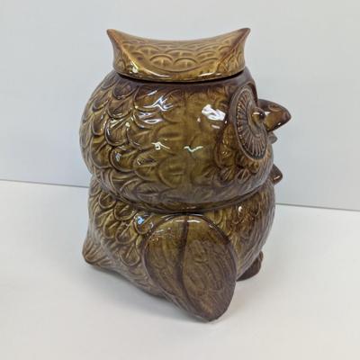 McCoy Brown Ceramic Woodsy Owl Cookie Jar