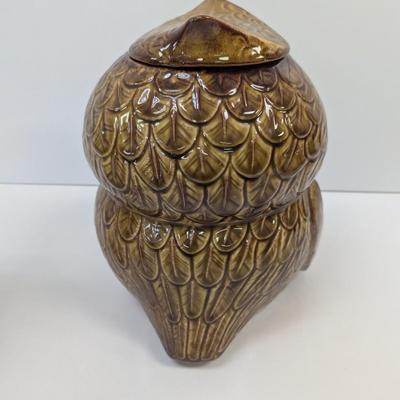 McCoy Brown Ceramic Woodsy Owl Cookie Jar