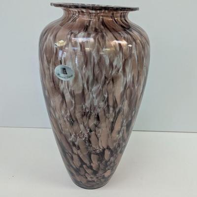 Maestri Vetrai Vintage Murano Italian Art Glass Vase 14" Tall