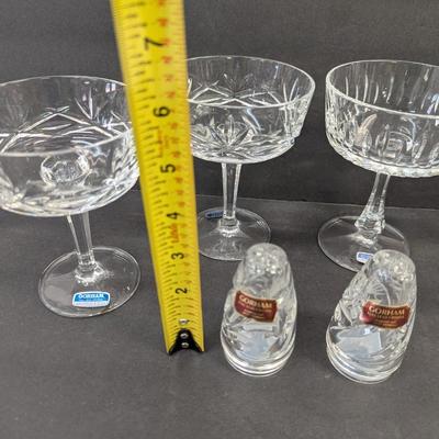 Gorham Sherbet Glasses & Salt & Pepper Shakers
