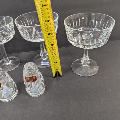 Gorham Sherbet Glasses & Salt & Pepper Shakers