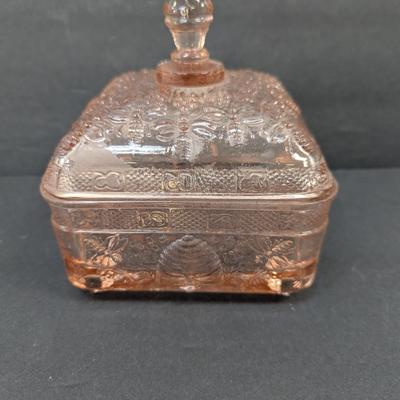 1970's Pink Tiara Beehive Candy Dish