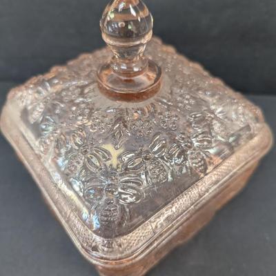 1970's Pink Tiara Beehive Candy Dish