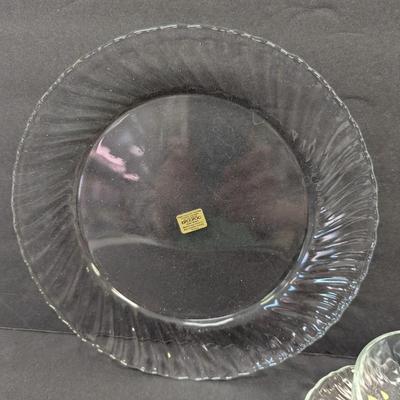 20 Pieces Of Arcoroc France Clear Glass Dishes #60
