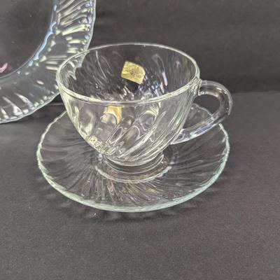 20 Pieces Of Arcoroc France Clear Glass Dishes #60