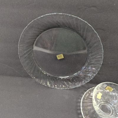 20 Pieces Of Arcoroc France Clear Glass Dishes #60