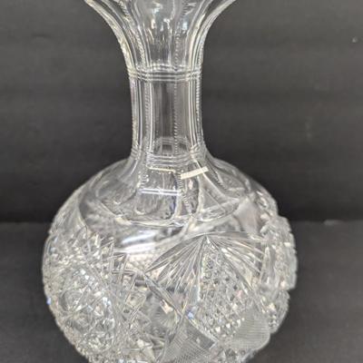 American Carafe Hand Cut Glass Wine/Liquor Decanter