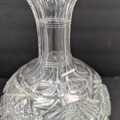 American Carafe Hand Cut Glass Wine/Liquor Decanter